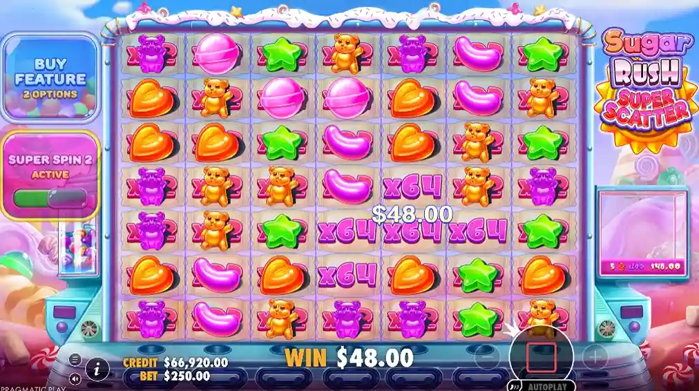 Översikt över Sugar Rush Super Scatter
