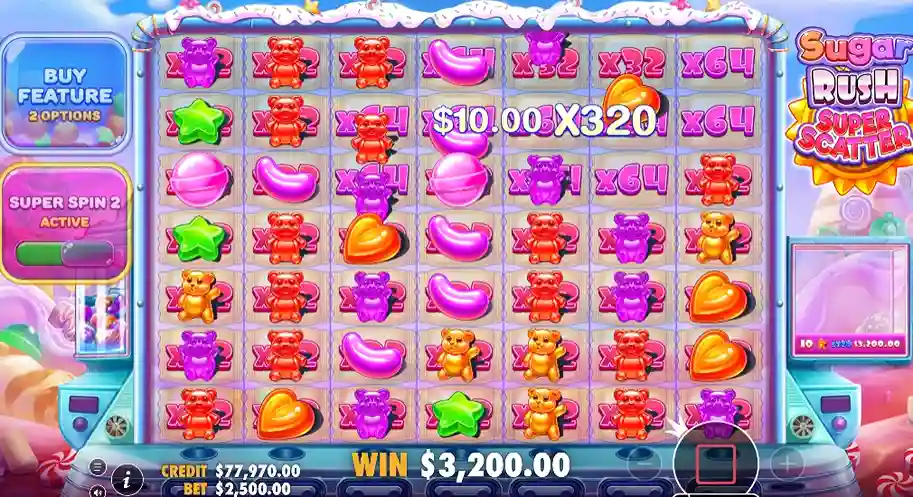 Sugar Rush Super Scatter Demo - Quick Slot Overview